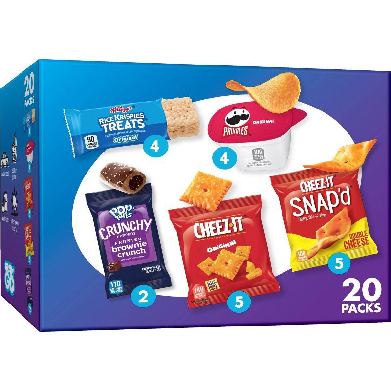slide 1 of 7, Cheez-It Crackers Snacks Sweet and Salty Variety Pack - 16.55oz/20ct, 16.55 oz, 20 ct