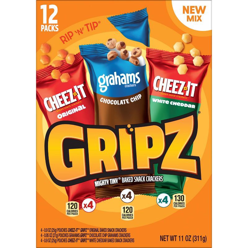 slide 2 of 5, Gripz Kellogg's Crackers Variety Pack - 11oz/12ct, 12 ct; 11 oz