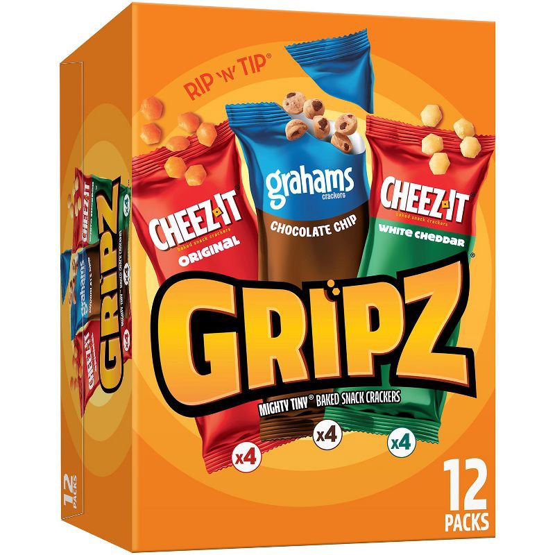 slide 1 of 5, Gripz Kellogg's Crackers Variety Pack - 11oz/12ct, 12 ct; 11 oz