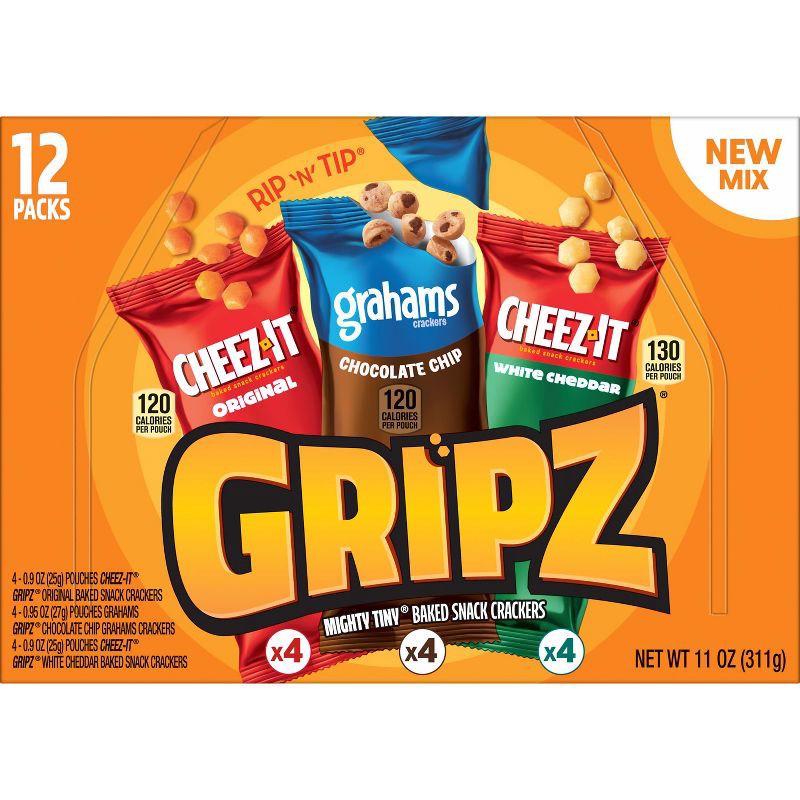 slide 3 of 5, Gripz Kellogg's Crackers Variety Pack - 11oz/12ct, 12 ct; 11 oz