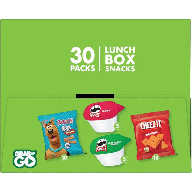 slide 5 of 8, Cheez-It, Pringles & SCOOBY-DOO! Lunch Box Snacks Variety Pack - 27.05oz/30ct, 30 ct