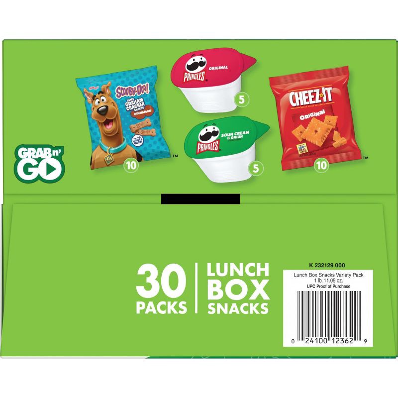 slide 6 of 8, Cheez-It, Pringles & SCOOBY-DOO! Lunch Box Snacks Variety Pack - 27.05oz/30ct, 30 ct