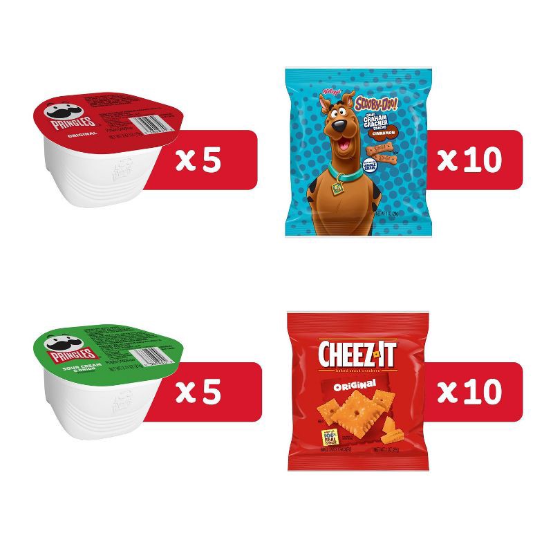 slide 8 of 8, Cheez-It, Pringles & SCOOBY-DOO! Lunch Box Snacks Variety Pack - 27.05oz/30ct, 30 ct