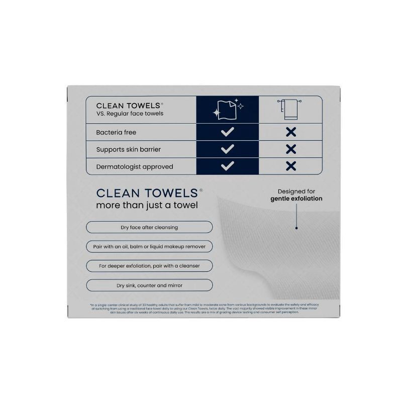 slide 6 of 11, Clean Skin Club Disposable Face Towel for Improved Skin - XL - 10ct, 10 ct