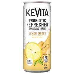 KeVita Lemon Ginger Probiotic Refresher Sparkling Drink - 12 fl oz