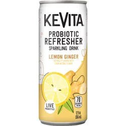 KeVita Lemon Ginger Probiotic Refresher Sparkling Drink - 12 fl oz