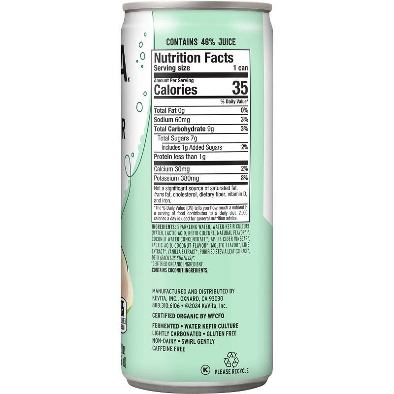 slide 2 of 2, KeVita Mojita Lime Probiotic Refresher Sparkling Drink - 12 fl oz, 12 fl oz