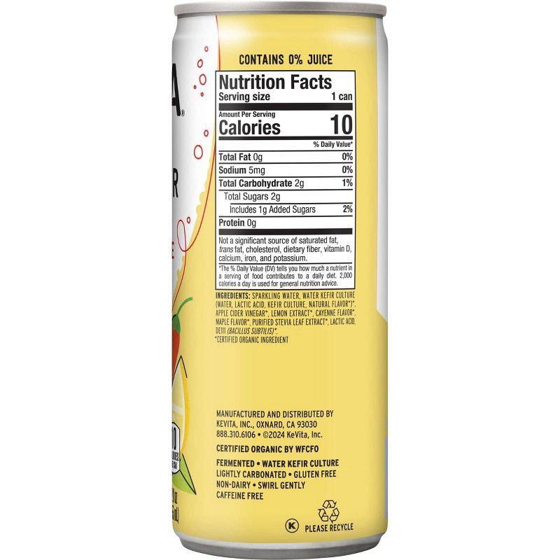 slide 2 of 2, KeVita Lemon Cayenne Probiotic Refresher Sparkling Drink - 12 fl oz, 12 fl oz