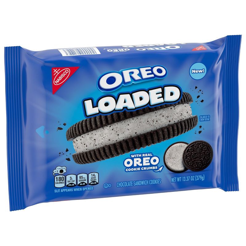 slide 7 of 13, Oreo Loaded Chocolate Sandwich Cookies - 13.37oz, 13.37 oz