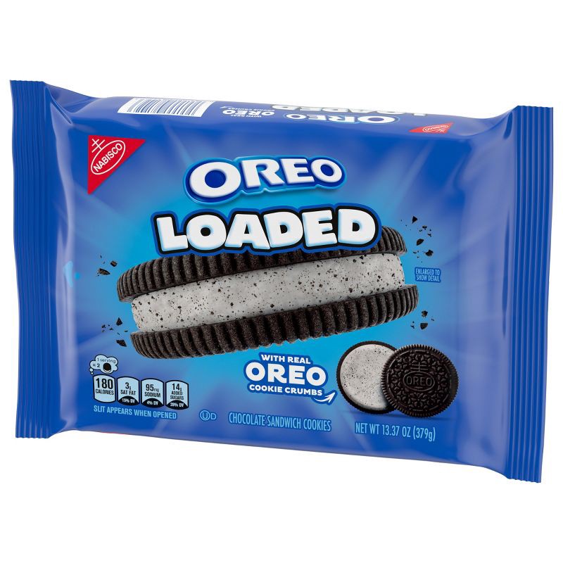 slide 9 of 13, Oreo Loaded Chocolate Sandwich Cookies - 13.37oz, 13.37 oz