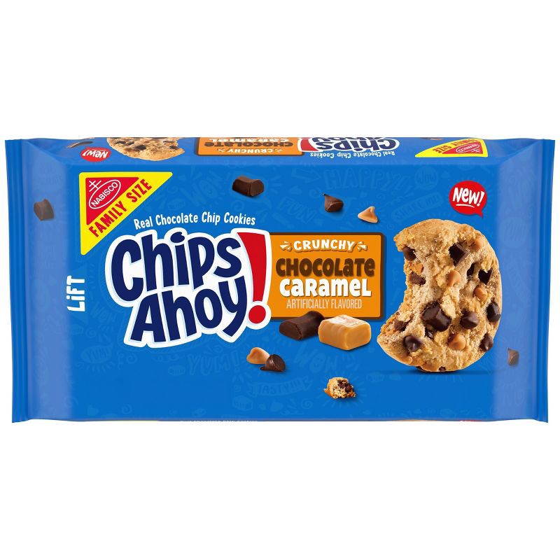 slide 1 of 12, Chips Ahoy! Chunky Chocolate Cookie Caramel Family Size - 13.88oz, 13.88 oz