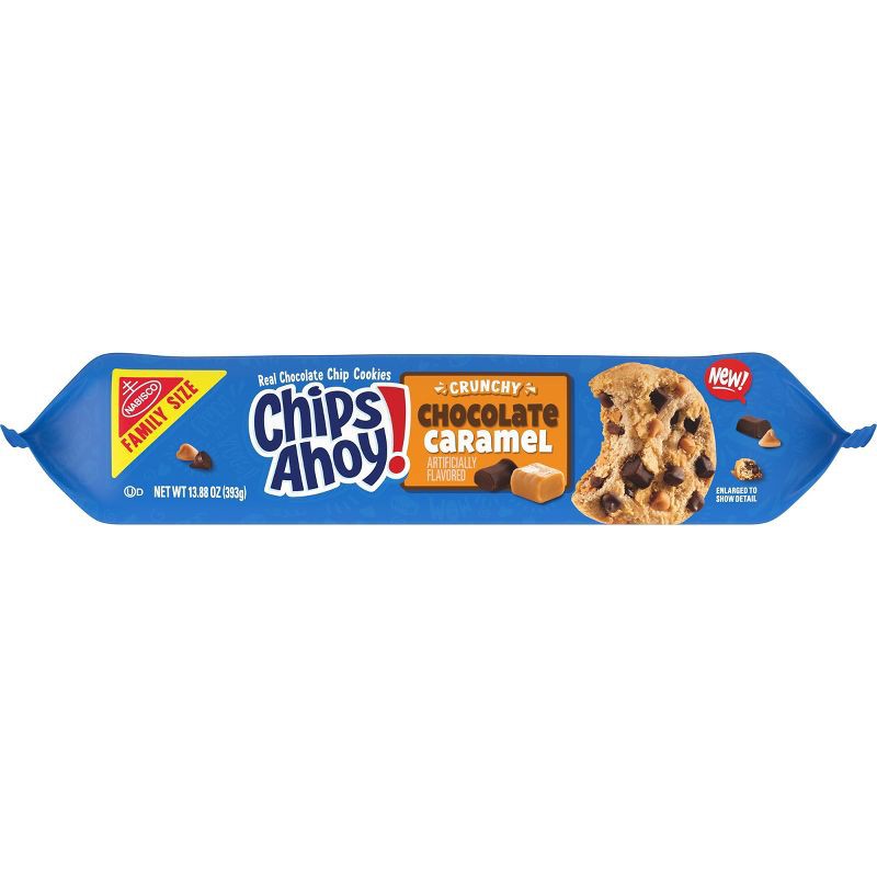 slide 11 of 12, Chips Ahoy! Chunky Chocolate Cookie Caramel Family Size - 13.88oz, 13.88 oz
