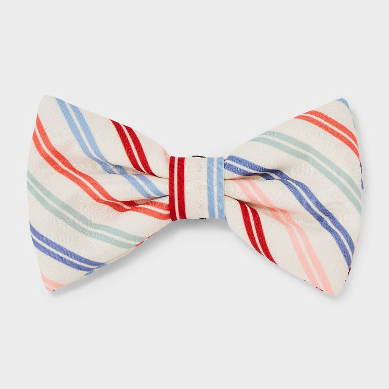 slide 2 of 3, Multistripe Dog and Cat Bowtie - Boots & Barkley™ One Size Fits Most, 1 ct