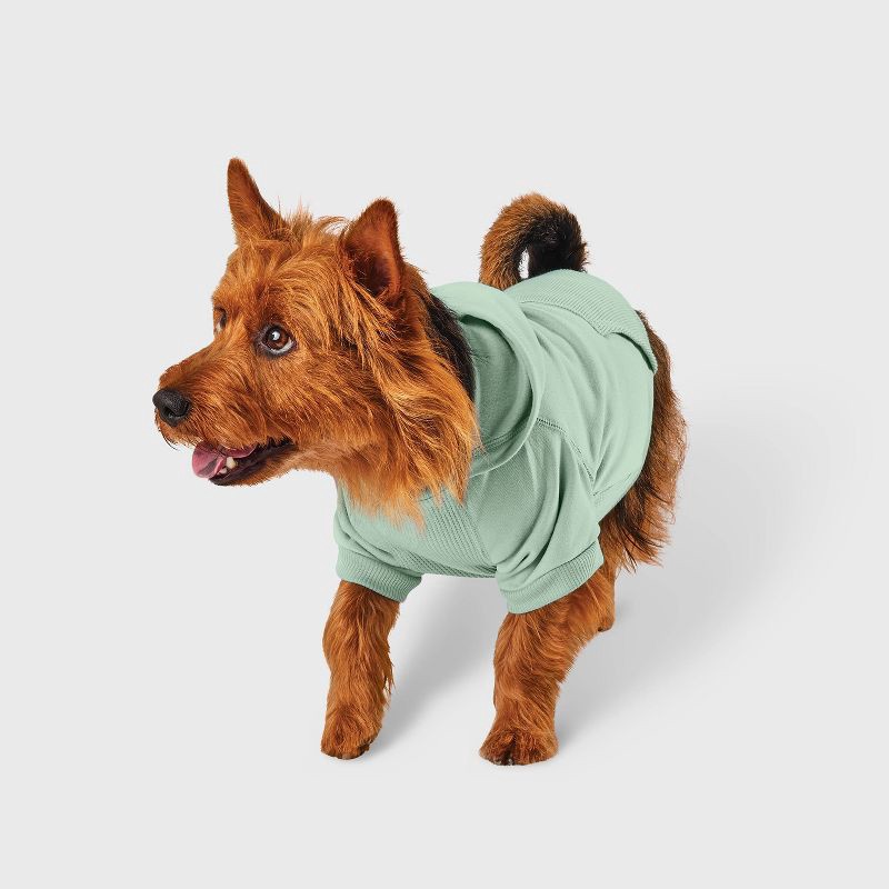 slide 1 of 4, Green Thermal Dog Hoodie - Boots & Barkley™ S, 1 ct