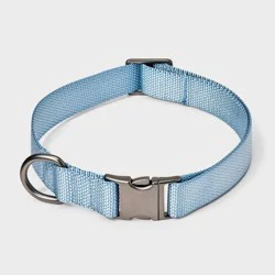 Fashion Adjustable Length and Reinforced Stitching Dog Collar - M - Blue - Boots & Barkley™