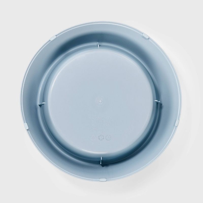 slide 3 of 3, 6 Cup PP Dog and Cat Bowl - Boots & Barkley™ Steel Blue, 1 ct