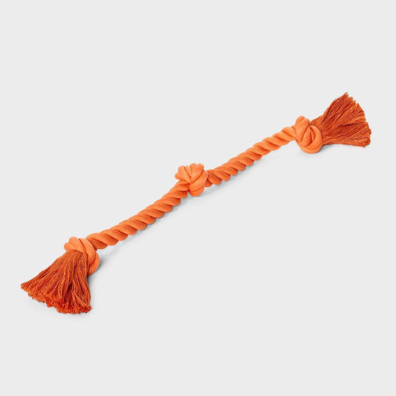 slide 3 of 4, 24" Rope Dog Toy - Boots & Barkley™ Orange, 1 ct