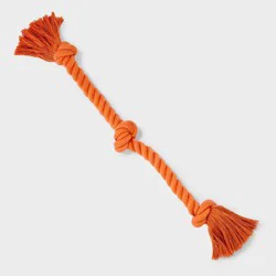 24" Rope Dog Toy - Boots & Barkley™ Orange