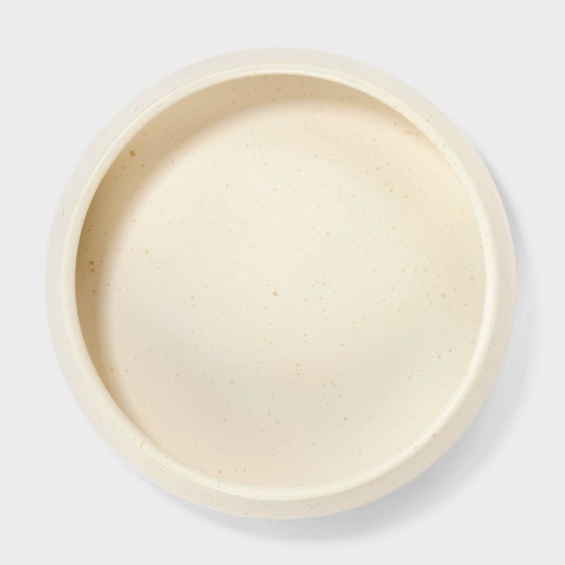 slide 2 of 3, 16 fl oz Ceramic Cat Bowl - Boots & Barkley™ Cream, 16 fl oz