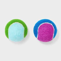 Printed Tennis Dog Ball Toy - Boots & Barkley™ - 2pk