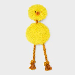 Emu Dog Rope Plush Toy - Boots & Barkley™ Yellow