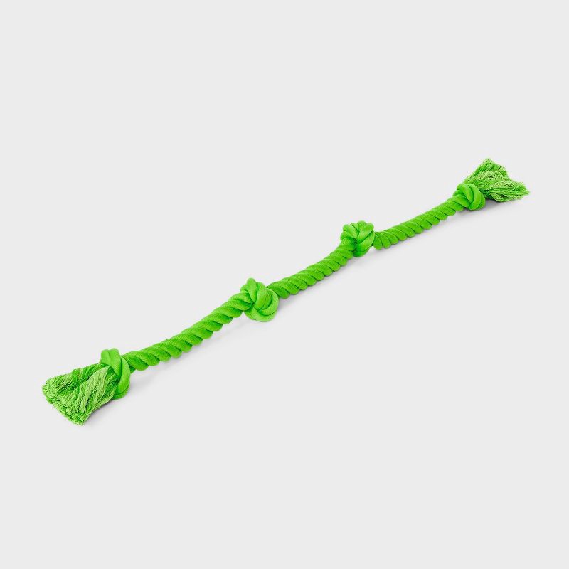 slide 3 of 4, 36" Rope Dog Toy - Boots & Barkley™ Green, 1 ct
