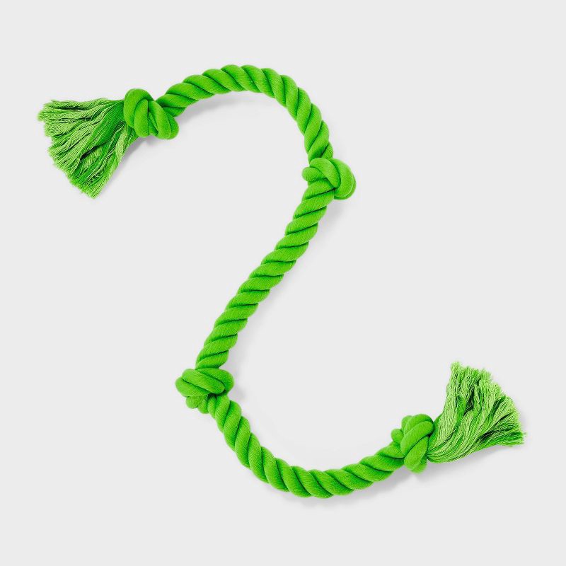 slide 1 of 4, 36" Rope Dog Toy - Boots & Barkley™ Green, 1 ct