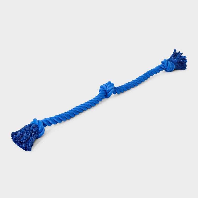 slide 3 of 4, 36" Rope Dog Toy - Boots & Barkley™ Blue, 1 ct