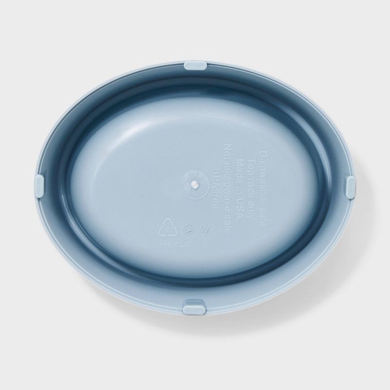 slide 3 of 3, 0.75 Cup PP Dog and Cat Bowl - Boots & Barkley™ Steel Blue, 1 ct