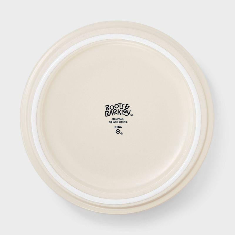 slide 3 of 3, 48 fl oz Ceramic Dog Bowl - Boots & Barkley™ Cream, 48 fl oz