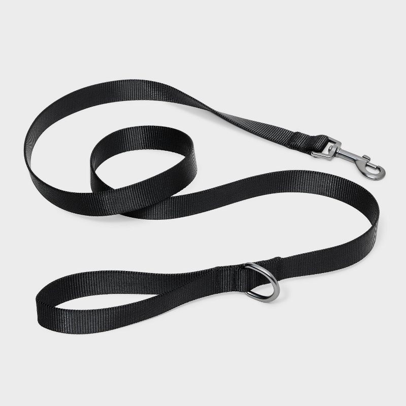 slide 2 of 3, Basic Nylon Leash - 5' - Black - Boots & Barkley™, 1 ct