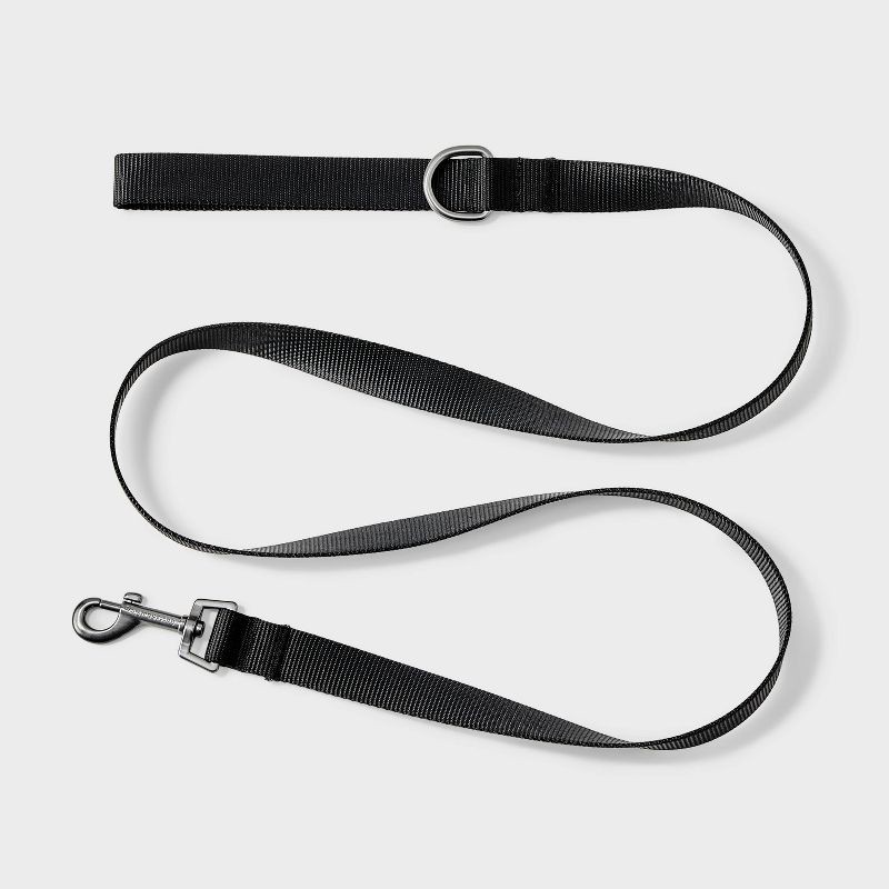 slide 1 of 3, Basic Nylon Leash - 5' - Black - Boots & Barkley™, 1 ct