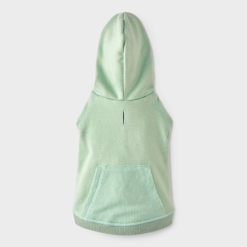 slide 2 of 6, Green Thermal Dog Hoodie - Boots & Barkley™ XS, 1 ct