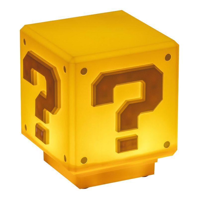 slide 3 of 6, Nintendo Super Mario LED Lamp Mini Question Block, 1 ct