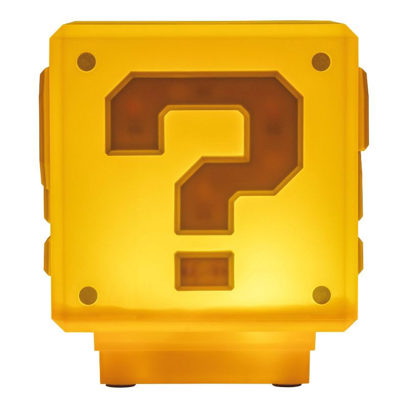 slide 4 of 6, Nintendo Super Mario LED Lamp Mini Question Block, 1 ct