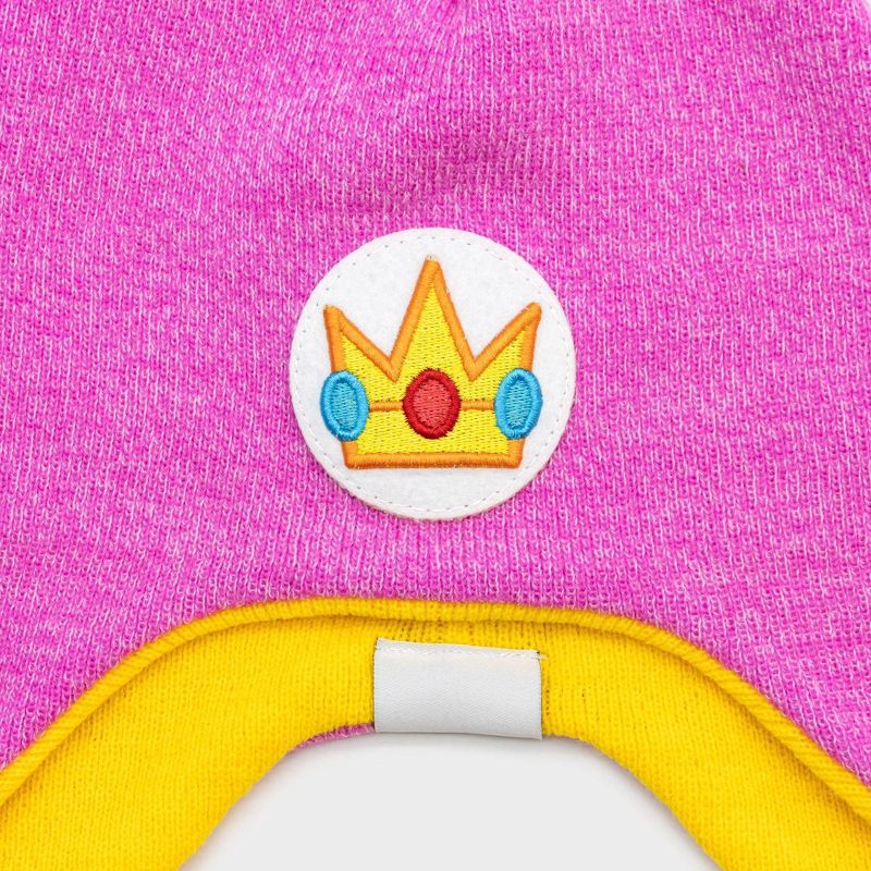 slide 3 of 3, Super Mario: Princess Peach Knit Beanie, 1 ct