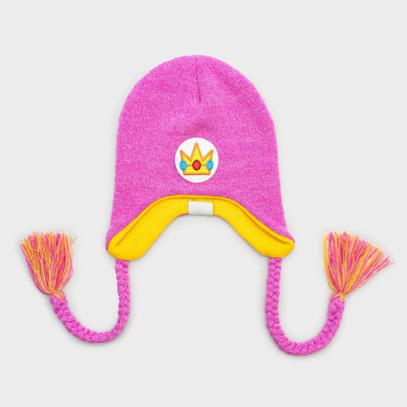 slide 1 of 3, Super Mario: Princess Peach Knit Beanie, 1 ct