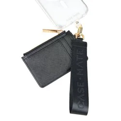 Case-Mate Phone Strap - Essential Wallet Black: Android & iPhone Compatibility, Nylon