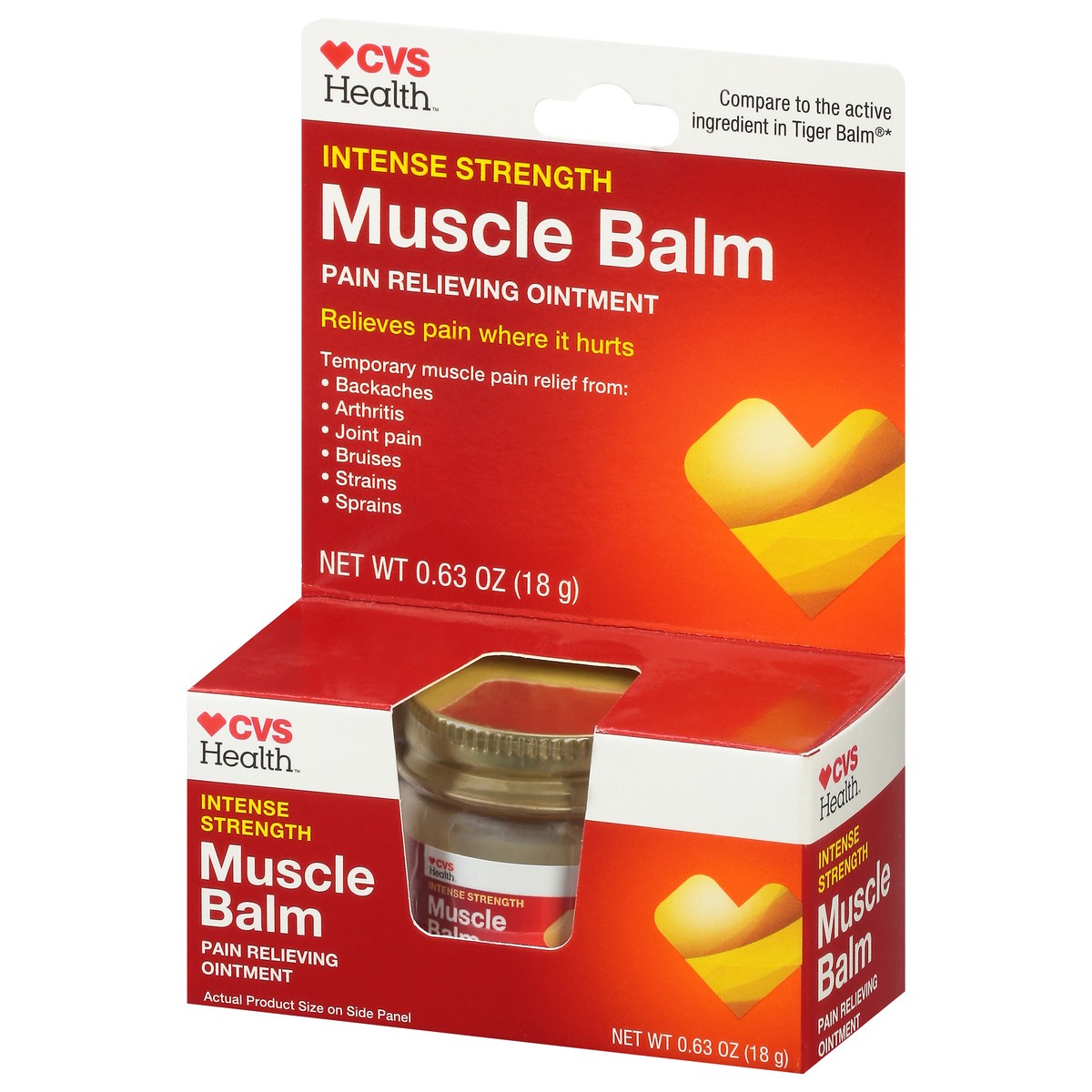 slide 8 of 13, CVS Health Intense Strength Muscle Balm, 0.63 Oz, 0.63 oz