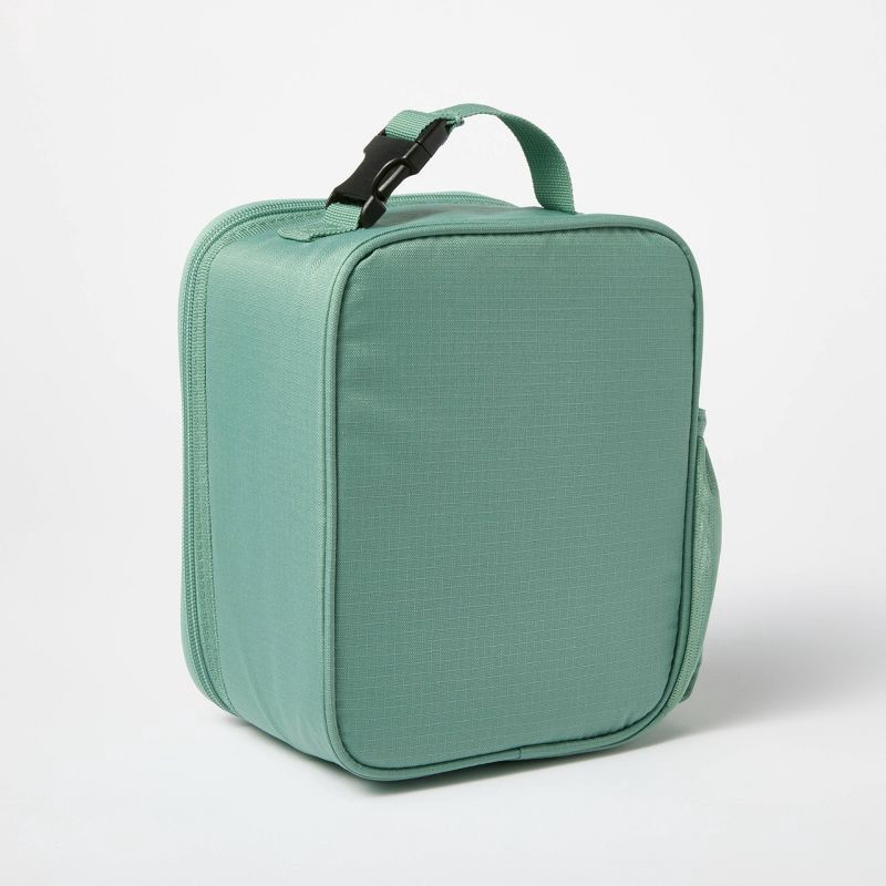 slide 3 of 3, Flip-Down Square Lunch Bag - Embark™ Sage Green, 1 ct