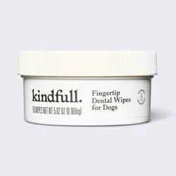 Dental Finger Wipes Mint Flavor Dog and Cat Toothpaste - 50ct - Kindfull™