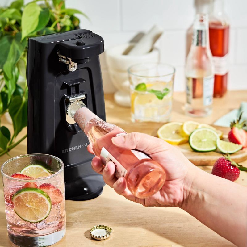 slide 4 of 8, KitchenSmith Electric Can Opener Black: Freestanding, Metal & Plastic, 2-Year Warranty, Spot Clean, 9.05" Width, 1 ct
