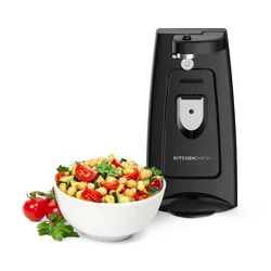 KitchenSmith Electric Can Opener Black: Freestanding, Metal & Plastic, 2-Year Warranty, Spot Clean, 9.05" Width