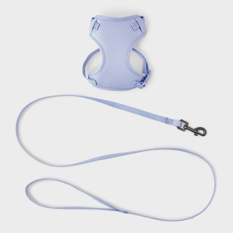 slide 1 of 3, Cat Leash and Harness Tether Set - 2pc - XS - Lilac Purple - Boots & Barkley™, 2 ct