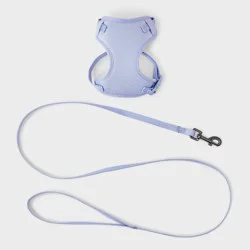 Cat Leash and Harness Tether Set - 2pc - XS - Lilac Purple - Boots & Barkley™