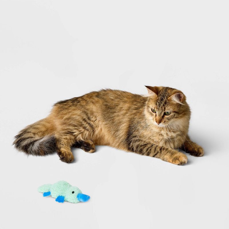 slide 2 of 3, Penelope the Platypus Cat Plush Toy - Boots & Barkley™, 1 ct