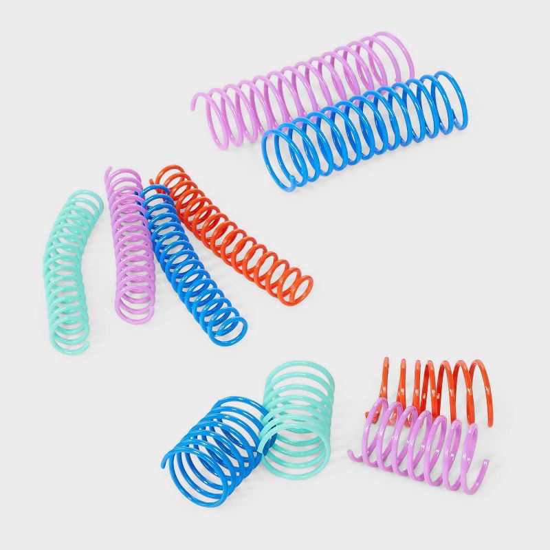 slide 3 of 3, Springs Interactive Cat Toy - 10pk - Boots & Barkley™, 10 ct