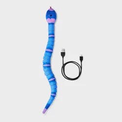 Motion Activated Slithering Snake Cat Mechanical Toy - Boots & Barkley™ Blue