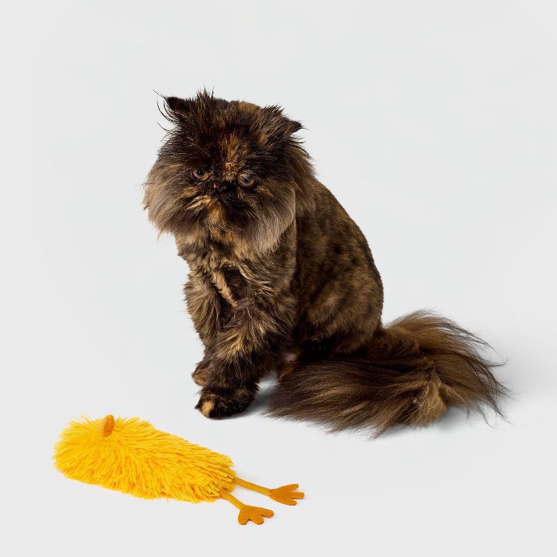 slide 2 of 3, Chicken Catnip Kicker Cat Plush Toy - Boots & Barkley™, 1 ct