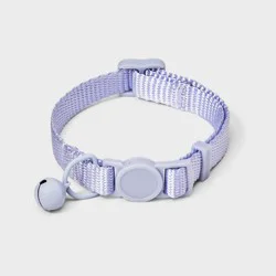 Adjustable Length with Bell Cat Collar - One Size Fits Most - Lilac Purple - Boots & Barkley™